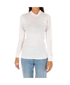 Langarm-T-Shirt „Kisses&Love“. Unterwäsche oder Oberbekleidung, Sie haben die Wahl.

 Entdecken Sie ultimativen Komfort mit unserem Premium-Basic-T-Shirt, das für verschiedene Körpertypen perfekt geeignet ist. Es besteht aus einem weichen, dehnbaren und atmungsaktiven Stoff und bietet ein leichtes Tragegefühl auf der Haut, ideal für den Alltag. Seine schmeichelhafte Passform macht es zu einem Must-have in jeder Garderobe.

 Haupteigenschaften:
 - Aus strapazierfähiger Baumwolle und Polyester.
 - Lange Ärmel.
 - Halbhoher Halsausschnitt mit gerippter Verarbeitung.
 - Einstellbar und bequem.

 Unser Langarm-T-Shirt für Damen eignet sich perfekt zum alleinigen Tragen oder als Unterwäsche. Es passt problemlos zu jedem Outfit, vom lässigen Look bis zum Tragen unter Jacken an kälteren Tagen.

 Unsere T-Shirts sind für jede Körperform geeignet und in den Größen XS bis XXL erhältlich. Sie gewährleisten eine bequeme und schmeichelhafte Passform für jeden. Sein dehnbarer, atmungsaktiver Stoff sitzt ohne einzuengen und bietet Bewegungsfreiheit und höchsten Tragekomfort bei jeder Gelegenheit.

 Entscheiden Sie sich mit Kisses&Love für Stil, Qualität und Komfort und gönnen Sie sich etwas!

 Größenäquivalenz: 40=XS / 44=S / 48=M / 52=L / 56=XL / 60=XXL
 Komposition: 50 % Baumwolle, 50 % Polyester
 Pflege:
- Bei maximaler Temperatur waschen. 40º.
 - Verwenden Sie kein Bleichmittel.
 - Benutzen Sie keinen Trockner.
 - Bei maximaler Temperatur bügeln. 110º.
 - Reinige chemisch nicht.