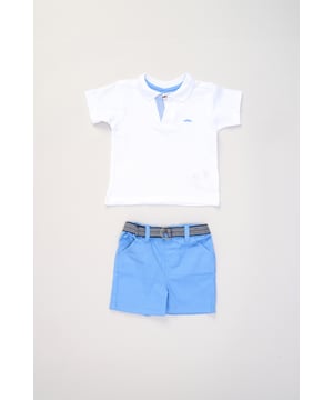 Get your little one ready for summer fun with this cool polo shirt and belted shorts set from Little Gent! Perfect for holidays and sunny adventures, this outfit is comfy, easy to wear, and super stylish. Whether it's a day at the beach or a laid back event, it’s made for comfort and fun!