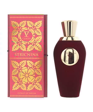 V Canto Stricnina Extrait De Parfum is a vibrant and playful fragrance that opens with the juicy and tangy notes of passionfruit, cassis, lemon, and bergamot, creating a lively and refreshing start. The heart reveals a sweet and fruity blend of raspberry, peach, floral notes, and green accents, enhanced by a hint of cinnamon. The fragrance settles into a warm, comforting base of sweet notes, musk, vanilla, amber, and woody notes, offering depth and sensuality. This perfume is perfect for those who appreciate a fruity-floral composition with a sweet, warm finish.