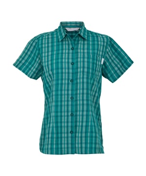 90% Polyester, 10% Viscose. Ontwerp: Geruite. Zakken: 1 borstzak. Sluiting: Knoopsluiting. Mouwtype: Korte mouwen. Halsuitsnijding: Omgeslagen kraag. Stoftechnologie: Duurzaam, Vochtafvoerend, Sneldrogend. 8 UK: 32 in. 10 VK: 34 in. 12 VK: 36 in. 14 VK: 38 in. 20 VK: 45 in. 22 VK: 48 in. 24 VK: 50 in. 26 UK: 52 in. 18 VK: 43 in. 16 VK: 40 in.