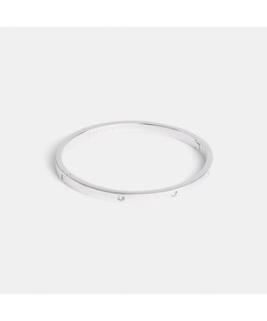 Stone Hinged Bangle,  Length: 6.00 cm,  Height: 5.50 cm