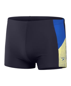 Simple styling for everyday swim sessions. A Speedo favourite  the Dive Aquashort from our much-loved Classics range is ideal for everyday training and comes in a two-tone side panel design with a drawstring waist for a comfortable fit. A great choice for regular pool sessions  our EnduraFlex fabric offers higher chlorine resistance than standard swimwear fabrics and fits like new for longer with CREORA® HighClo™. In addition  nylon yarns in the EnduraFlex fabric are made from 100% pre-consumer waste  such as waste fabric from factories.
