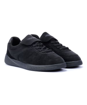 Trendy sneakers featuring a faux nubuck upper for a sleek finish. Designed with a foldable tongue for versatile styling and a durable rubber sole for all-day comfort and support.