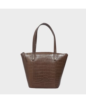 The 'Melanie' designer bucket bag is beautifully handcrafted from the premium two-toned Italian finish real croc textured leather. Featuring a zip top closure, this bucket bag is unlined exposing the natural look of genuine leather. Extremely lightweight with spacious interiors, this luxurious leather bag is a must-have addition to your collection of everyday bags. Premium two-toned polished croc embossed genuine leather. Secured zip top closure opens to a roomy and unlined interior to accommodate all your essentials with ease. Extremely lightweight. Long leather shoulder handles for a comfortable carry. Reinforced rivetted handles to avoid snapping of shoulder handle when stuffed. Back slip pocket to slide in your essentials such as face covering, purse and more. Adorned with the inimitable Assots London gold foil embossed logo on the front. Fittings colour: Antique Brass, Composition: Body: 100% Genuine Leather, Lining: Unlined. DISCLAIMER : All pictures shown are for illustration purpose only. Actual product colour may vary due to different ambience lighting or the screen display settings. Size- W37.5cm x H30cm x D13cm.