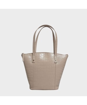 The 'Melanie' designer bucket bag is beautifully handcrafted from the premium two-toned Italian finish real croc textured leather. Featuring a zip top closure, this bucket bag is unlined exposing the natural look of genuine leather. Extremely lightweight with spacious interiors, this luxurious leather bag is a must-have addition to your collection of everyday bags. Premium two-toned polished croc embossed genuine leather. Secured zip top closure opens to a roomy and unlined interior to accommodate all your essentials with ease. Extremely lightweight. Long leather shoulder handles for a comfortable carry. Reinforced rivetted handles to avoid snapping of shoulder handle when stuffed. Back slip pocket to slide in your essentials such as face covering, purse and more. Adorned with the inimitable Assots London gold foil embossed logo on the front. Fittings colour: Antique Brass, Composition: Body: 100% Genuine Leather, Lining: Unlined. DISCLAIMER : All pictures shown are for illustration purpose only. Actual product colour may vary due to different ambience lighting or the screen display settings. Size- W37.5cm x H30cm x D13cm.