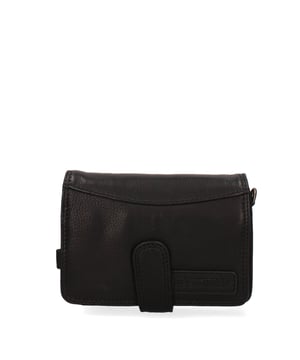 Bolso bandolera para hombre. El cierre es con botón magnético. Los bolsillos internos tienen cremallera y tarjetero. Los bolsillos exteriores son uno trasero con clip. La bandolera es ajustable y extraíble en piel. Falta el mango. Hay un compartimento interno. El material exterior es auténtica piel de becerro engrasada. Internamente está forrado en tejido 70% algodón - 30% poliéster. Medidas: 20x11x10 cm. Producto de moda