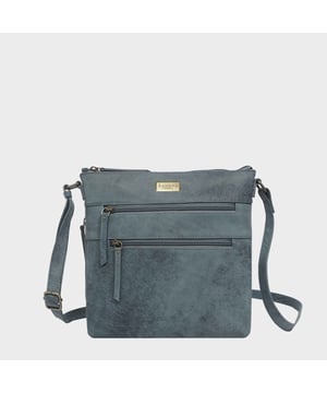 The Assots multi-functional 'Cori' crossbody bag is beautifully handcrafted from the timeless 'Bohemia' distressed vintage real leather. Effortlessly stylish, this genuine leather crossbody features an adjustable shoulder handle and four zip pockets to organise your essentials when you're out and about. Ideal for all occasions, the 'Cori' is a must-have addition to your collection of luxurious leather handbags. Secured zip top closure opens to a fully lined and roomy interior. Fresh cream fabric lining to easily spot your essentials. Secured two zip pockets at the front to slide in your essentials such as face covering, smart phone and more. Unique side zip pocket provides extra space. Back zip pocket for quick and easy access to your essentials. Adjustable long leather shoulder strap handle for a comfortable carry. Lightweight. Adorned with the inimitable Assots London clean finish silver metal logo at the front. Fittings Colour: Antique Brass Composition: Body: 100% Genuine Leather. Lining: Polyester Cotton Mix. DISCLAIMER : All pictures shown are for illustration purpose only. Actual product colour may vary due to different ambience lighting or the screen display settings. Size- W26cm x H25cm x D4cm.