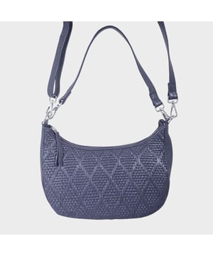 Indulge in luxury with the Assots Premium 'Wonder Weave' Real Leather Woven Designer Shoulder Crossbody Bag. Meticulously crafted with articulate weaving, this bag exudes sophistication and perfection. Its artisanal slot weave creates a unique sense of movement and texture, making it a versatile and luxurious everyday companion. Its versatile design allows it to be worn as a crossbody or shoulder bag, with detachable handles for convenience. Beautiful diamond shaped weaving with the finest full grain genuine leather. Detachable shoulder and crossbody handles to be worn as a crossbody bag or a shoulder bag. Lightweight. Secured zip closure opens to a fully lined and roomy compartment to accommodate all your essentials. Internal zip pocket for your smartphone, house keys and car keys. Available in 13 more elegant colours. Fittings Colour: Silver Nickel. Composition: Body: 100% Genuine Leather, Lining: Polyester. DISCLAIMER: All pictures shown are for illustration purpose only. Actual product colour may vary due to different ambience lighting or the screen display settings. Size- W29cm x H18cm x D8cm.