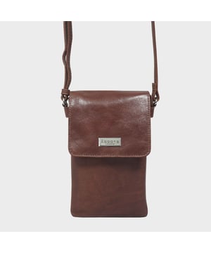 The Assots 'Maria' mobile crossbody bag is a classic flap over design beautifully handcrafted from the finest full grain real leather. Featuring two main compartments, front slip pocket and back zip pocket, this multi-functional phone bag easily accommodates all your essentials when you're out and about. Ideal for everyday use, 'Maria' is the perfect hands-free travel accessory. 
Double gusset design to ensure you don't run out of space. Secured flap opens to two main compartments to organise all your essentials with ease. Secured slip pocket under the flap to slide in your mobile phone when you're out and about. Secured back zip pocket to slide in your essentials such as house keys, car keys and more. Adjustable soft leather shoulder handles for a comfortable carry. Lightweight. Adorned with the inimitable Assots London clean finish silver metal logo on the front flap. Fittings: Antique Brass. Composition: Body: 100% Genuine Leather. Lining: 100% Cotton.
DISCLAIMER : All pictures shown are for illustration purpose only. Actual product colour may vary due to different ambience lighting or the screen display settings. Size- W13.5cm x H21.5cm x D3cm.