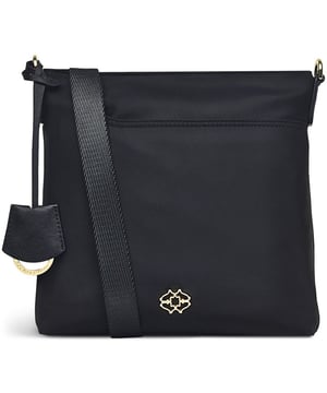 Bolso de mano Radley 24/7 para mujer, color negro, fabricado en poliéster. Cuenta con: correa de hombro ajustable, cierre de cremallera, bolsillo frontal, llavero Radley Swing y medidas 23 cm de ancho x 23 cm de alto x 4 cm de profundidad.