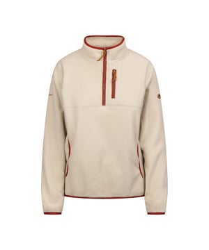 100% polyester. Stof: geborstelde achterkant, fleece, honingraat. Ontwerp: Contrasterende rand, effen. Stoftechnologie: duurzaam, zacht. Badge, ritssluiting. Mouwtype: lange mouwen. Halslijn: staande kraag. Zakken: 2 zijzakken, 1 borstzak, contrast. Sluiting: halve ritssluiting, overtrekken.