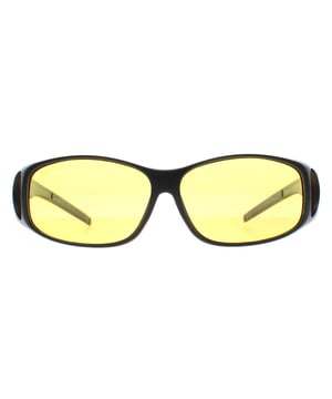 De MFO1-F Fit-Over zonnebril van Montana Eyewear is ontworpen voor mensen die een bril op sterkte dragen, maar bescherming voor buiten nodig hebben. Het matzwarte montuur van polycarbonaat is lichtgewicht en duurzaam, en biedt een comfortabele pasvorm over uw bril op sterkte. Deze zonnebril heeft gepolariseerde Cat. 1 gele lenzen, die schitteringen verminderen en het contrast verbeteren, vooral bij weinig licht.  De gele tint is vooral gunstig voor autorijden 's nachts, bij mistig weer of in de schemering, omdat het je omgeving verheldert en je zicht verbetert, waardoor je een duidelijker zicht op de weg hebt. Met een lensbreedte van 59 mm, een brugbreedte van 12 mm en een veerlengte van 130 mm biedt de MFO1-F een stevige en comfortabele pasvorm. Een hardcase en zacht etui worden meegeleverd om je zonnebril te beschermen als je hem niet gebruikt, zodat je hem altijd bij de hand hebt als je hem nodig hebt.