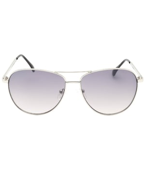 Lens Width = 58mm, Nose Bridge Width = 14mm, Arm Length = 140mm, Experience luxury and sophistication with the Sunglass. Crafted from the finest materials, these sleek sunglasses feature 100% UVA/UVB protection and refined metallic accents., Sunglasses, Sunglasses Case, Cleaning Cloth and Care Instructions all Included, 100% Protection Against UVA &amp; UVB Sunlight and Conform to British Standard EN 1836:2005, Silver Sunglass