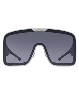 Die Carrera Shield Unisex White Silver Mirror Flaglab 15 Sonnenbrille zeichnet sich durch ein gewagtes, modernes Design mit einzigartigen Details aus. Diese Sonnenbrille ist ideal für alle, die ein Statement setzen wollen und bietet sowohl Stil als auch hervorragenden UV-Schutz.