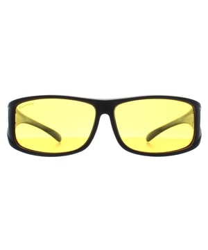 De FO5F Fit-Over zonnebril van Montana Eyewear is ontworpen om comfortabel over je bril op sterkte te passen. Het matzwarte montuur is gemaakt van duurzaam polycarbonaat en biedt een lichtgewicht maar stevige pasvorm. De gepolariseerde Cat. 1 gele lenzen helpen het contrast te verbeteren en schittering te verminderen, waardoor ze ideaal zijn voor autorijden in het donker en bij weinig licht.  De lenzen verbeteren het zicht bij mist, regen en schemering door je zicht helderder te maken, wat zorgt voor een duidelijkere en comfortabelere rijervaring. De afmetingen van het montuur zijn 65 mm lensbreedte, 12 mm breedte van de brug en 135 mm tempellengte. Bij elke aankoop krijg je een hardcase en een zacht etui voor bescherming en gemak.