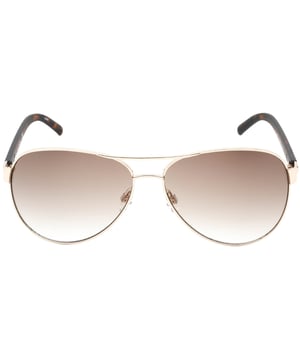 Lens Width = 62mm, Nose Bridge Width = 14mm, Arm Length = 130mm, Experience luxury and sophistication with the Sunglass. Crafted from the finest materials, these sleek sunglasses feature 100% UVA/UVB protection and refined metallic accents., Sunglasses, Sunglasses Case, Cleaning Cloth and Care Instructions all Included, 100% Protection Against UVA &amp; UVB Sunlight and Conform to British Standard EN 1836:2005, Gold Sunglass