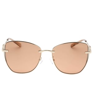 Lensbreedte = 59 mm, neusbrugbreedte = 17 mm, armlengte = 145 mm, ervaar luxe en verfijning met de zonnebril. Deze strakke zonnebril is gemaakt van de beste materialen en biedt 100% UVA/UVB-bescherming en verfijnde metalen accenten. Zonnebril, zonnebrildoosje, schoonmaakdoekje en onderhoudsinstructies allemaal inbegrepen, 100% bescherming tegen UVA- en UVA-straling. UVB-zonlicht en conform Britse norm EN 1836:2005, gouden zonnebril