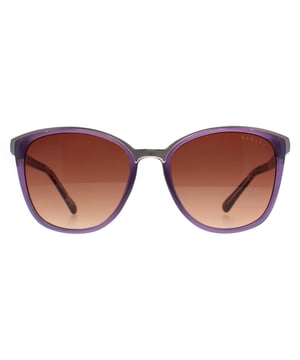 De Radley Cat Eye Womens Purple Brown Ottoline Sunglasses combineert een klassiek ontwerp met moderne details en biedt een verfijnde en geraffineerde zonnebril die perfect is om elke look te verbeteren.