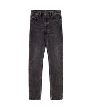Diesel Black Denim Pants ,  Button Fly, Made In Tunisia, 100% Cotton, Black Denim, Straight Leg,  Diesel Branded Badge