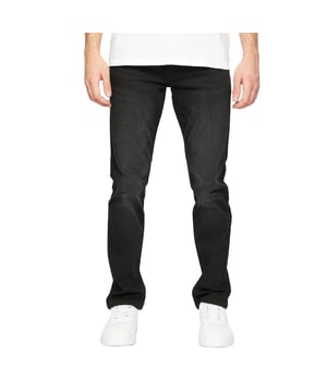 99% Cotton, 1% Elastane. Design: Plain. Pockets: 2 Front Pockets, 2 Back Pockets. Fastening: Button. Branded Buttons, Riveted, Stretch. Fit: Slim. No. of Pockets: 5.