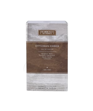 Experience the luxurious allure of Ottoman Amber Eau de Parfum, a captivating scent by The Merchant of Venice. This fragrance transports you to the grand era of the Ottoman Empire, enveloping your senses in exotic spices and enchanting landscapes. It opens with sparkling Bergamot, complemented by floral notes of Geranium and Plum. At its heart lies a warm blend of Cedarwood, Patchouli, and Sandalwood, while the base features Labdanum, Myrrh, Oud Accord, and Vanilla. Encased in an elegantly designed bottle inspired by Ottoman art, this perfume is perfect for olfactory adventures.