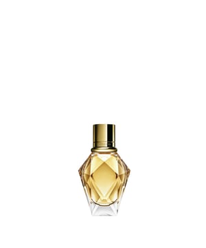 It should cost a billion to look this good. MILLION GOLD FOR HER ist das erste florale Eau de Parfum von Rabanne, das goldene Sinnlichkeit ausstrahlt. Erlebe das Gefühl des Erfolges, das Dich sofort in seinen Bann zieht. Die strahlende Ekstase versetzt Dich in einen absoluten Goldrausch. Hülle Dich mit nur einem Fingerschnippen in den luxuriösen Duft, welcher ultrafeminine weiße Blüten, spritzige Rose und süchtig machenden mineralischen Moschus vereint. Sei die Königin des Goldes mit MILLION GOLD FOR HER von Rabanne.