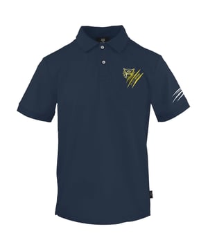 Plein Sport Blaues Poloshirt, 100 % Baumwolle, Knopfverschluss. Kurzarm, Kragen, Plein-Markenabzeichen, blaues Polo.