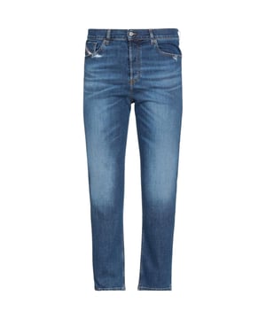 Vaqueros azules Diesel, cintura estándar, pernera cónica, bragueta de botones, fabricados en Túnez, 98 % algodón, 2 % elastano, pernera recta, marca Diesel