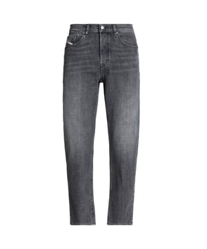 Diesel Grey Jeans , Regular Waist, Tapered Leg, Zip Fly, Made In Tunisia, 98% Cotton, 2% Elastane,  Straight Leg, Diesel Branding