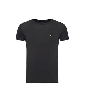 T-Shirt Emporio Armani Eagle für Herren Schwarz Baumwolle. Authentisches Kleidungsstück der Marke Emporio Armani - Streetwear/Sportswear-Design von Emporio Armani - Emporio Armani für Herren, modisch und perfekt für den Alltag - Das schwarze T-Shirt von Emporio Armani lässt sich ideal mit Ihrer Garderobe kombinieren - angenehmes Material aus Baumwolle - klassisch - Eagle -