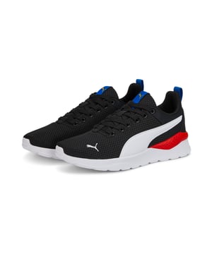 PRODUCT STORY: Deconstructed and refined, the Anzarun Lite Trainers ensure a clean look that's perfect for every occasion. Featuring a breathable mesh upper, a cushy EVA midsole and true heritage PUMA branding throughout, this trainer is comfort and style combined. FEATURES & BENEFITS: SoftFoam+: PUMA’s comfort sockliner for instant step-in and long-lasting comfort that provides soft cushioning every step of your day; PU midsole: PUMA’s Polyurethane midsole assists a smooth foot stride for comfortable wear and a futuristic look. DETAILS: Low boot; Mesh-based textile upper; EVA midsole for comfort; Non-marking rubber outsole for grip; PUMA Wordmark on tongue; PUMA Formstrip at lateral side; PUMA Youth style: recommended for older kids between 8 and 16 years; 74.92% Textile, 25.08% Synthetic.