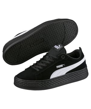 PRODUCT STORY: PUMA Smash has been a tennis icon for decades. Now they’re a fashion icon, too. With timeless appeal and a few comfort upgrades (including luxurious, soft suede), we feel certain that these sporty platforms will make it to the top-seed position in your sneaker collection.