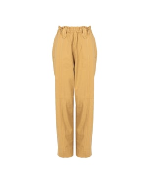 De uniforme kleur van dit product is een echte hit, waardoor het gemakkelijk kan worden aangepast aan elke stijl, elegantie en klasse toevoegt en een minimalistische maar verfijnde stijl benadrukt.

De zakken aan de voor- en achterkant zijn niet alleen praktisch omdat je er kleine spullen in kwijt kunt, maar geven het ook een nonchalant, stedelijk karakter, waardoor dit product ideaal is voor elke gelegenheid.

Een ingebouwde elastische tailleband zorgt voor een betere pasvorm en biedt de hele dag door comfort, ongeacht de situatie, terwijl hij ook het silhouet benadrukt en zelfvertrouwen geeft.

De eenvoudige snit van dit product is de kwintessens van elegantie en universaliteit, waardoor het een uitstekende keuze is voor zowel formele als casual gelegenheden.

Gemaakt in Italië, wat de hoogste kwaliteit van afwerking en gebruikte materialen garandeert en ook prestige toevoegt door traditie te combineren met modern design.