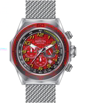 El Invicta 47900 tiene una caja de acero inoxidable de 50 millimetros con una esfera rojo.
Esta modelo funciona con un movimiento de Cuarzo preciso.
Resistencia a la presión de aqua de 3 bares.
Este modelo es parte de la colección Invicta Racing.

2 años de garantía Invicta.