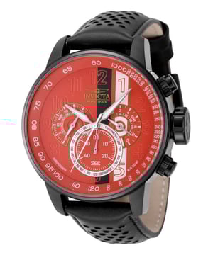 El Invicta 48177 tiene una caja de acero inoxidable de 48 millimetros con una esfera rojo.
Esta modelo funciona con un movimiento de Cuarzo preciso.
Resistencia a la presión de aqua de 10 bares.
Este modelo es parte de la colección Invicta Invicta Racing.

2 años de garantía Invicta.