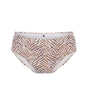 Gek, wild en leuk - Deze serie heeft een sexy uitstraling met een unieke zebraprint. De shorty heeft een iets hogere pasvorm, waardoor je eventuele kleine buikjes kunt verbergen. De shorty heeft een normale pasvorm.