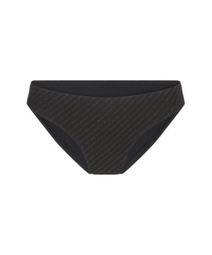 Shine als een zwarte diamant! De zwarte kleur met de glinsterende lurex details geeft een luxueuze uitstraling. De onderstukken hebben een reguliere pasvorm en zijn prachtig afgewerkt om bij de tops te passen.