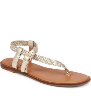 Slide into our leather toe-post sandals, where the simplicity of a flat sole meets intricate charm. Perfect for those balmy days and breezy evenings, they blend effortless style with a hint elegance.