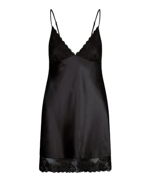Schönes Kleid aus Satin kombiniert mit Spitze
