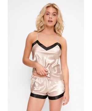 Co-ord set satijnen top en shorty