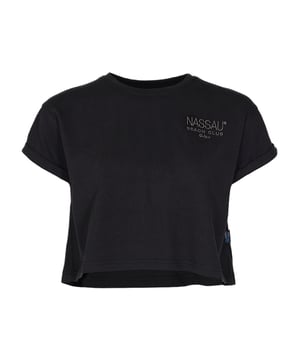 NB Logo Het Nassau Beach T-shirt biedt comfort en stijlvolle details. Met geborduurde letters op de borst en een geborduurd logo op de rug is het een echte blikvanger. De zachte, ademende stof maakt het comfortabel om te dragen, terwijl de klassieke snit het veelzijdig maakt. Ideaal voor ontspannen dagen of casual vrijetijdslooks - perfect voor iedereen die waarde hecht aan kwaliteit en geraffineerd design.