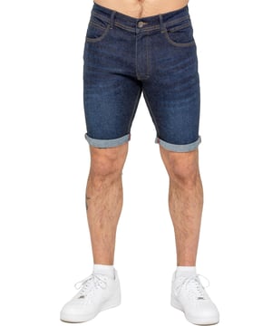Los pantalones cortos vaqueros elásticos para hombre Enzo ofrecen la combinación perfecta de estilo y comodidad. Diseñados con un ajuste slim y confeccionados con tejido elástico, brindan flexibilidad y un aspecto elegante. Con un diseño clásico de 5 bolsillos, cierre de cremallera y dobladillo vuelto para un toque moderno, estos pantalones cortos son imprescindibles en cualquier armario casual. Ideales para los días cálidos, ofrecen practicidad y moda sin esfuerzo.