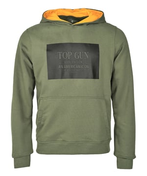 De unieke Top Gun-stijl komt terug in deze moderne hoodie. Hij heeft aantrekkelijke Top Gun-letters op de borst. Het elastische breisel bij de manchetten en tailleband zorgt voor een ideale pasvorm. De zachte stof en grote zak aan de voorkant bieden extra comfort. De hoodie heeft een capuchon met een trekkoord.