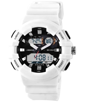El Activa X Invicta ACW496-002 tiene una caja de plastico de 50 millimetros con una esfera negro.
Esta modelo funciona con un movimiento de Cuarzo preciso.
Resistencia a la presión de aqua de 5 bares.
Este modelo es parte de la colección Activa X Invicta Digital.

2 años de garantía Activa X Invicta.