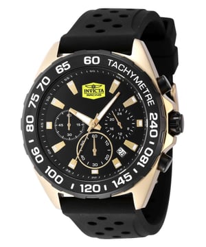 El Invicta 47769 tiene una caja de acero inoxidable de 43 millimetros con una esfera negro.
Esta modelo funciona con un movimiento de Cuarzo preciso.
Resistencia a la presión de aqua de 5 bares.
Este modelo es parte de la colección Invicta Racing.

2 años de garantía Invicta.