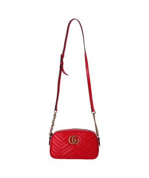 VINTAGE, RRP AS NEW
The Gucci Small GG Marmont Camera Crossbody Bag in Red Leather is a bold, luxurious accessory that embodies both style and practicality. Crafted from rich, quilted red leather, this bag features the iconic GG logo plaque on the front, adding a touch of timeless elegance. The crossbody strap offers hands-free convenience while ensuring comfort throughout the day. Its compact yet spacious design makes it ideal for carrying your essentials in style, whether you're heading out for a day in the city or a night out on the town.

Styling Tip: Pair this striking red crossbody bag with a simple monochrome outfit to let the bag take center stage. For a more polished look, combine it with a tailored blazer, skinny jeans, and ankle boots. Alternatively, for a more casual vibe, wear it with a relaxed t-shirt and denim skirt or pants. The red leather adds a bold pop of color to both neutral and vibrant outfits, making it a versatile and eye-catching addition to any wardrobe.

Gucci Small GG Marmont Camera Crossbody Bag in Red Leather


Condition: Excellent
Signs of wear: No retail tag, No visible sign of wear., 
Packaging: None
Color: Red 
Material: Leather | leather
Size: One Size | One Size
Measurements: Width: 70; Height: 150; Length: 240; Strap length: 1260
SKU: NAPPUDEBA458420W