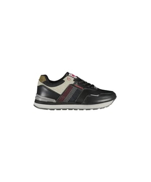 Zapatilla de poliéster negra  
Material: 50% poliéster 50% polietileno  
País de origen: CN  
Color: negro  
Género: hombre