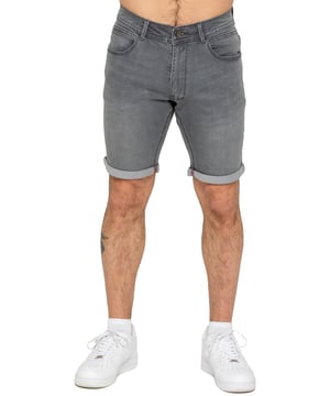 The Enzo Men's Denim Stretch Shorts offer the perfect blend of style and comfort. Designed with a slim fit and crafted from stretch fabric, they provide flexibility and a sleek look. Featuring a classic 5-pocket design, a zip fly fastening, and a turn-up hem for a modern touch, these shorts are a must-have for any casual wardrobe. Ideal for warm-weather styling, they deliver both practicality and effortless fashion.