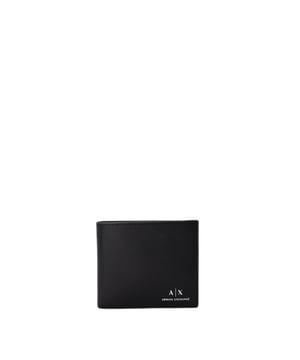 Marke: Armani Exchange.
  Geschlecht: Manner.
  Typ: Geldborsen.
  Saison: Fruhling/Sommer.
  Farbe: Schwarz.
  Muster: Einfarbig.
  Grosse (cm): 9x125x25 cm.
  Zusammensetzung: 100% Leder 100% Polyester.
  Material: Leder.
