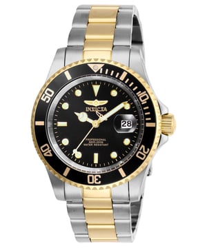 Das Invicta 26973 hat ein 40 millimeter Edelstahl gehäuse mit einem schwarzen Zifferblatt.
Dieses Modell wird von einem präzisen  Quarzuhrwerk angetrieben.
20 bar Wasserdichtigkeitszertifizierung.
Dieses Modell ist von der Invicta Pro Diver Kollektion.

2 Jahre Garantie.